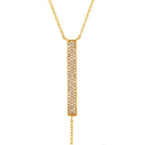 Lariat Diamond Bar Necklace